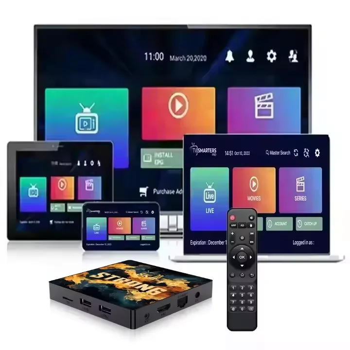 Latest 4K 8K IPTV  Set Top Box Stable Android OS  premium STB 4kGold