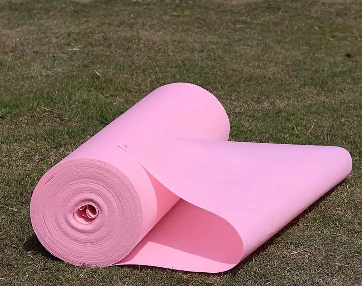 Tapis de mariage rose, tapis d'allée d'hôtel, cérémonie de proposition, tempérament et style élevés