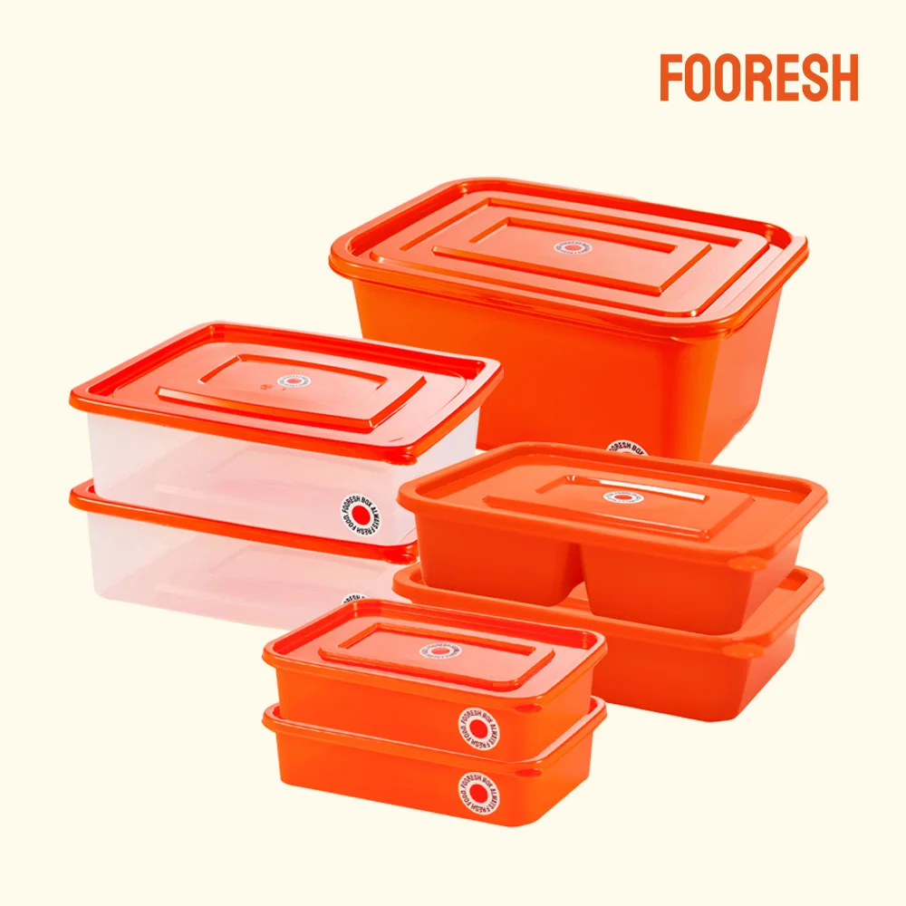 7 kinds set of fresh box multi-sealed container, microwave/dishwasher use OK, large capacity, half, food small container collection,