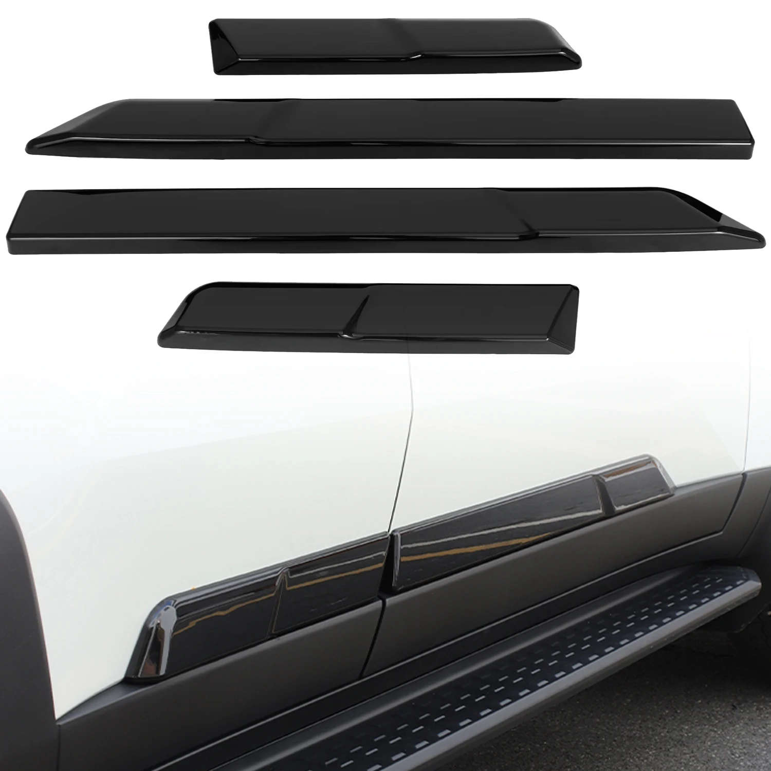 for Toyota Land Cruiser Prado LC250 J250 2024 2025 Car Body Side Door Anti-collision Anti-scratch Decoration Protective Cover