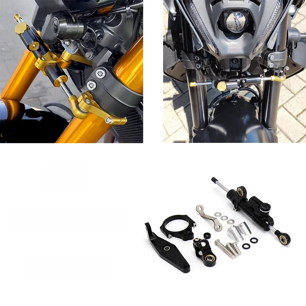 Motorrad Lenkungsdämpfer Halterung Stabilisator Unterstützung Für Yamaha MT 09 MT09 SP 2021 2022 2023 Geschwindigkeit Wobble Sicherheit Zubehör