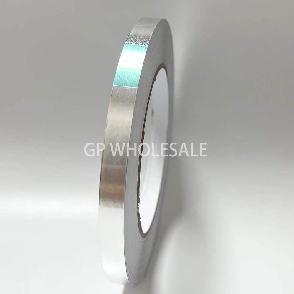 

10mm x 40M Aluminum Foil Tape Ultra Thin 0.06mm Heat Resistant Thermal Conductive Adhesive Tape for EMI Shielding PCB Soldering