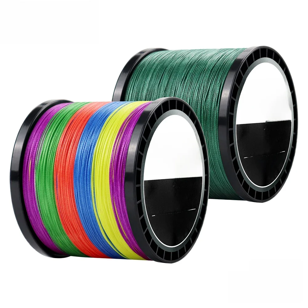 JOF-X12 Linha de pesca trançada, 300 m, 500 m, 1000m, 399 lb, Multifilamento, Fio PE, Spinning,