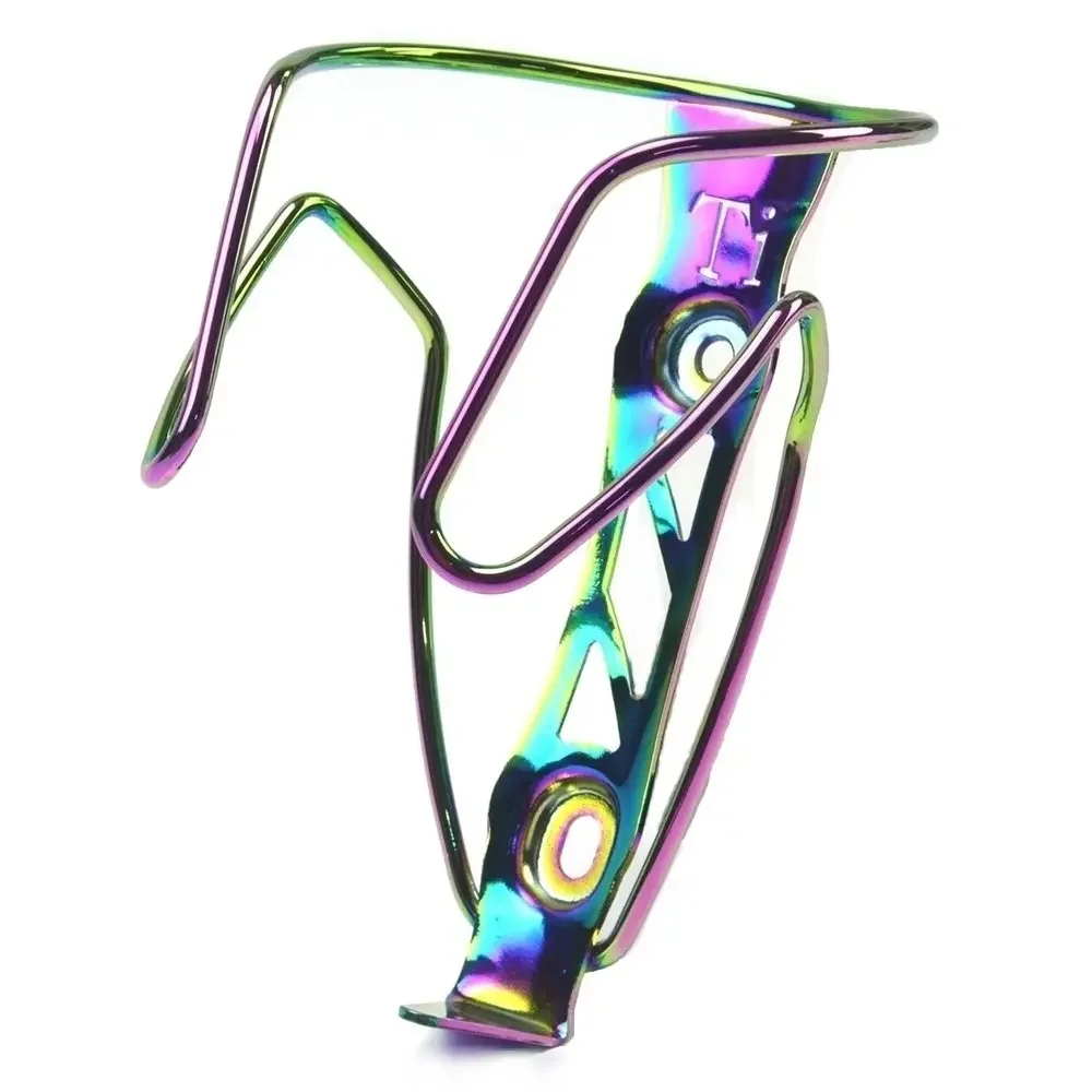 AliExpress Ultralight Titanium Alloy Bike Water Bottle Cage Rainbow MTB/Road Bicycle botellero Bike Bottle Holder Bike Cycling Bottle Cage