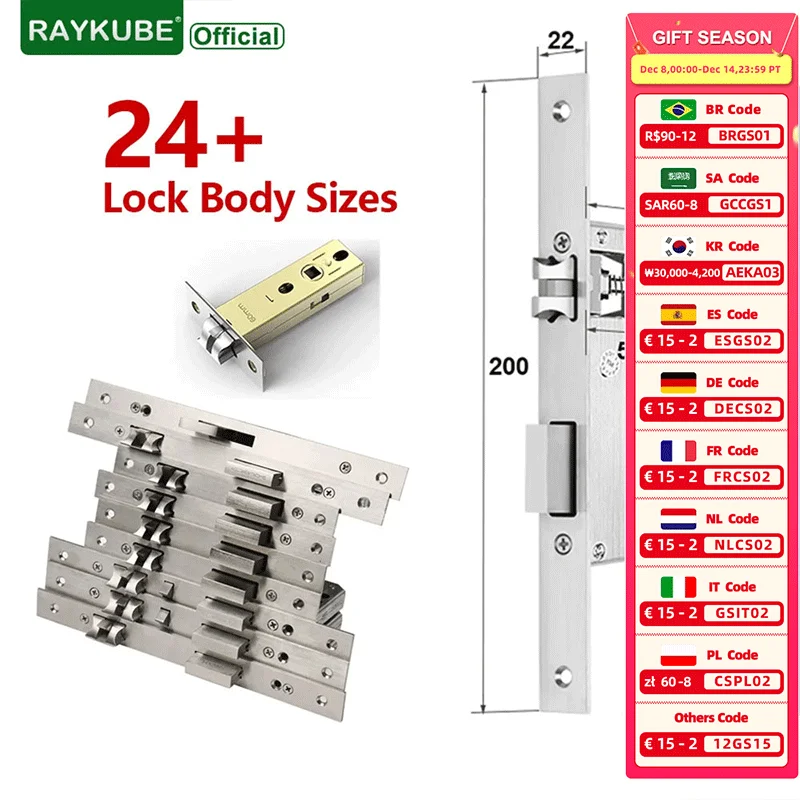 Mortise Lock Specialized For Smart Lock Different Size For Choose