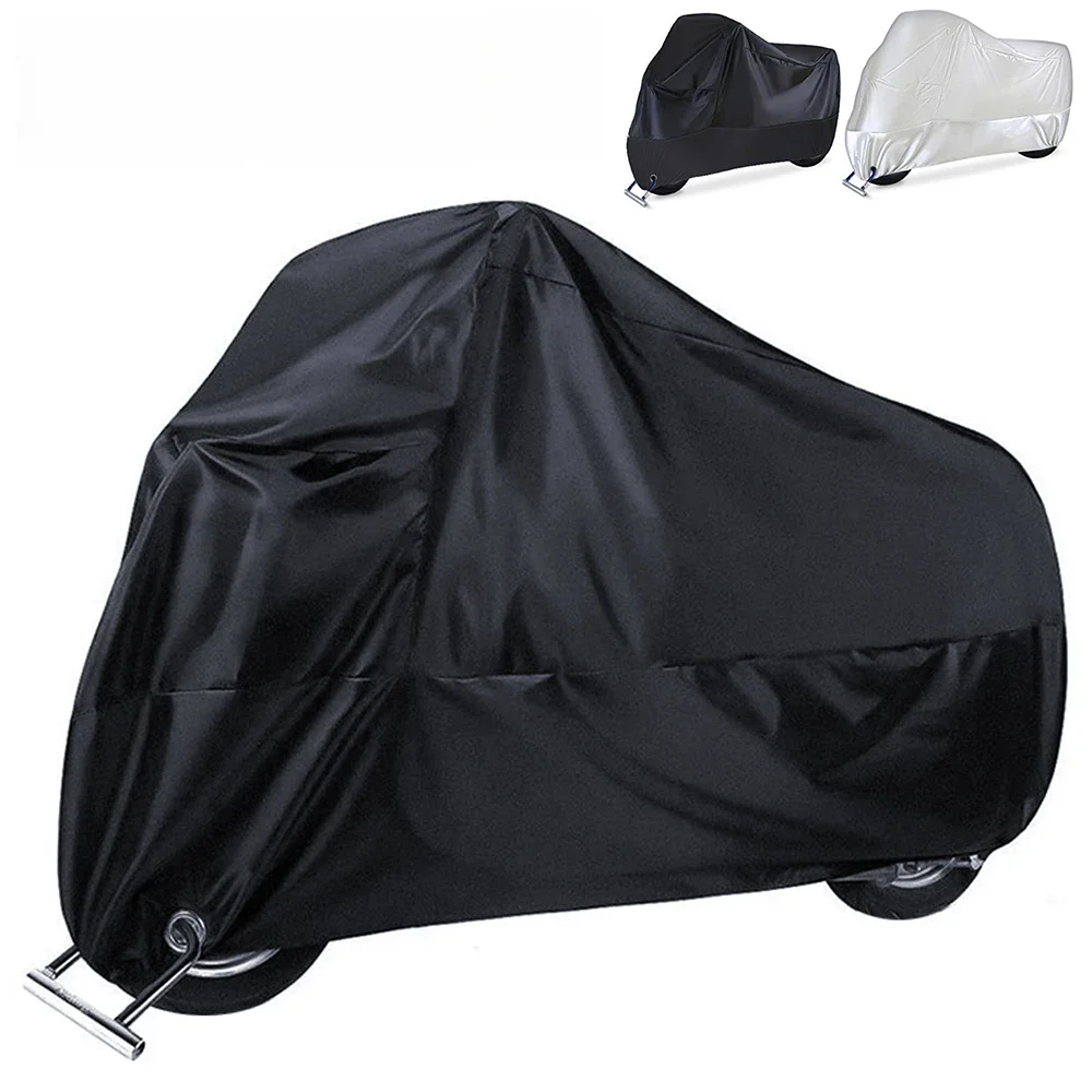 Housse de moto imperméable toutes saisons, anti-poussière, protection UV, pour l'extérieur et l'intérieur, Scooter 190T, tissu résistant à l'usure