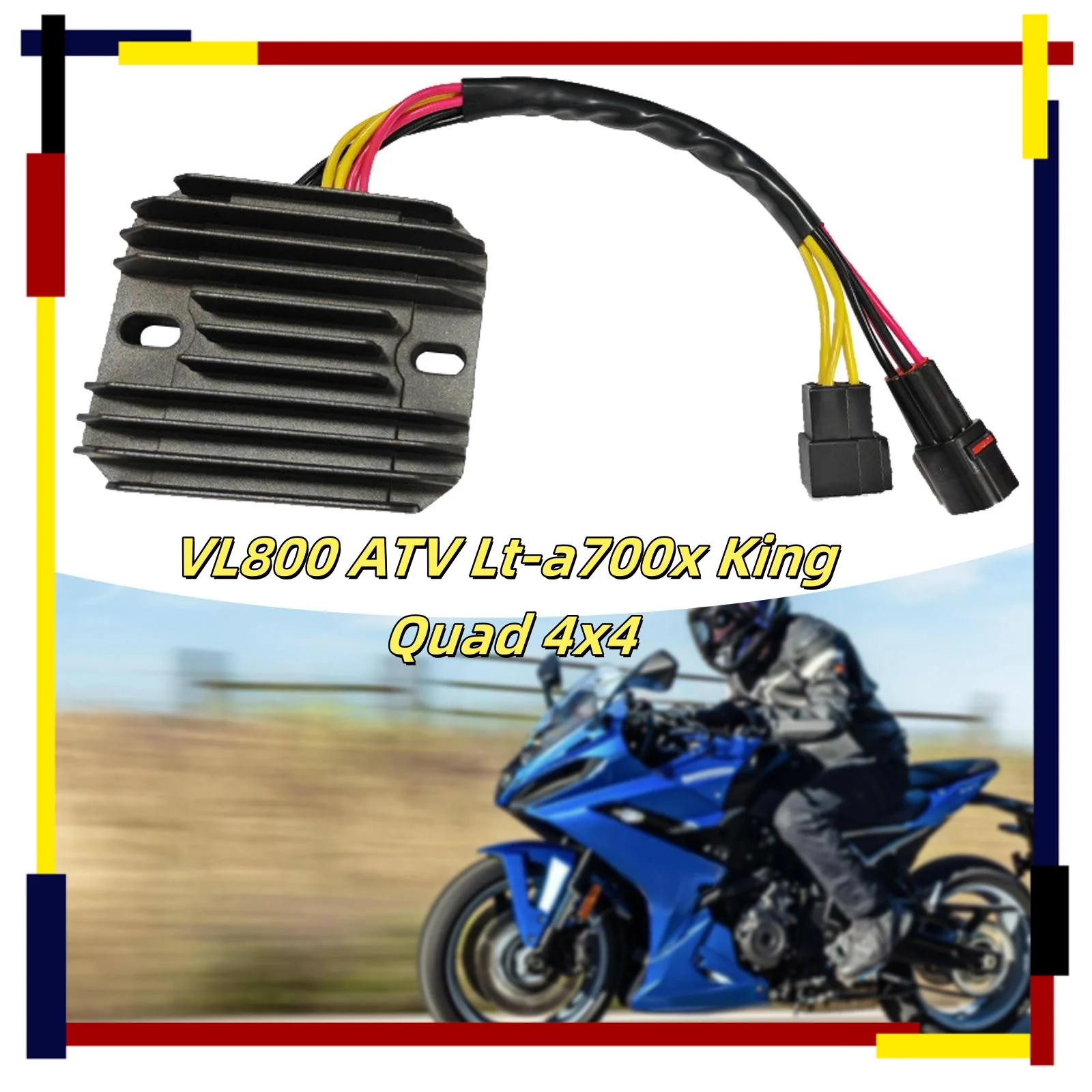 

Voltage Rectifier Regulator for Suzuki VL800 ATV Lt-a700x King Quad 4x4 Motorcycle Voltages Regulator Rectifier Assembly
