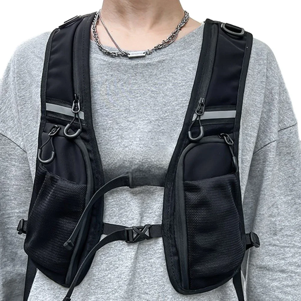 AliExpress MOJOYCE Functional Tactical Vest Reflective Storage Phone Bag Chest Bag with Pocket Backpack Vest Fashion Waistcoat for Cycling Running