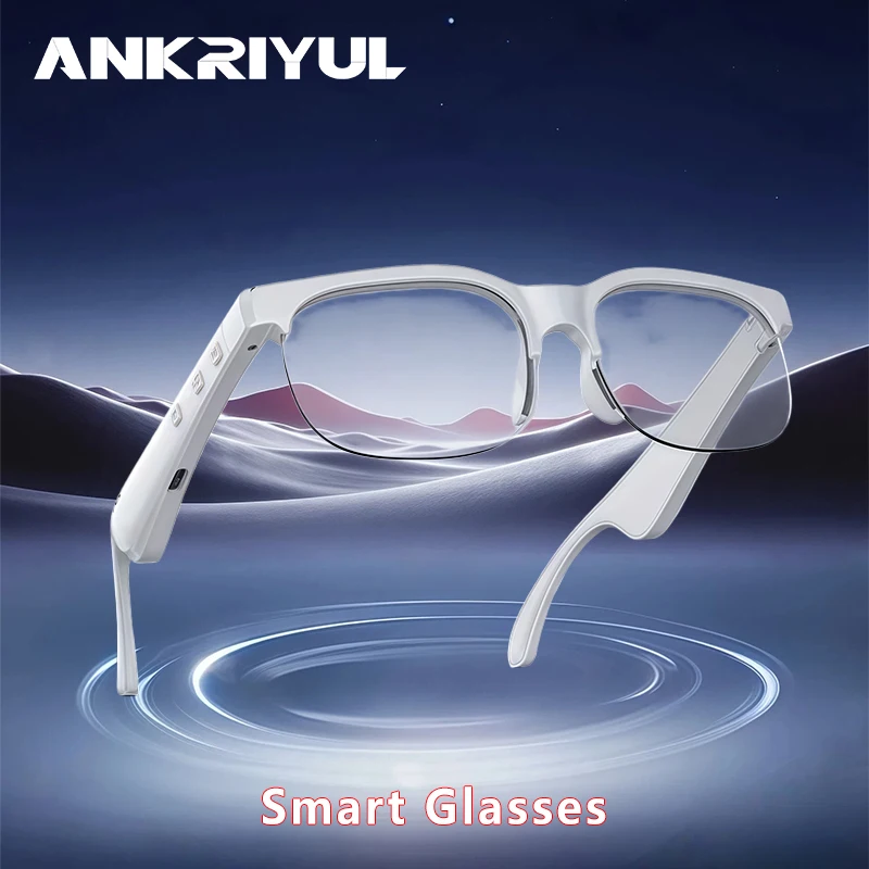 

Wireless audio glasses earphones, smart glasses earphones, built-in microphone, suitable for music playback, hands-free calling, cycling, travel, fishing