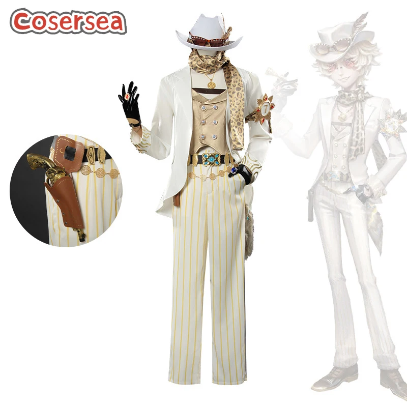 

Cosersea Norton Campbell Cosplay Costume Identity V Prospector Gambler In the Spotlight Norton Campbell Halloween Outfit Fullset