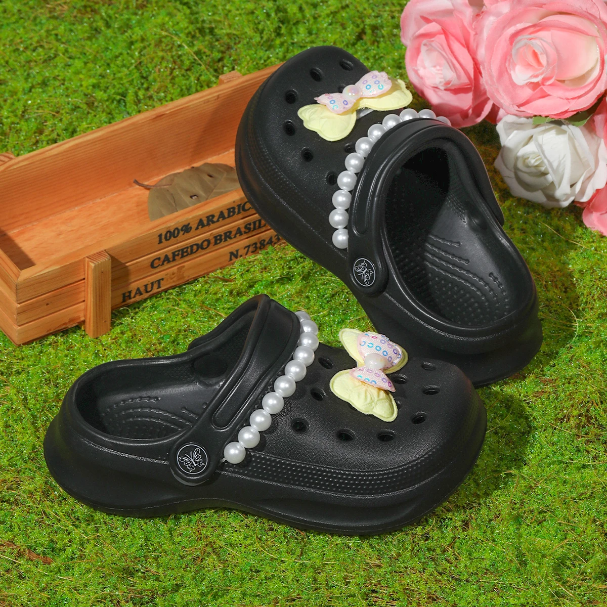 قباقيب خشبية عصرية للأطفال في الصيف، أحذية حديقة خفيفة الوزن من مادة EVA قابلة للتنفس وغير قابلة للانزلاق #6