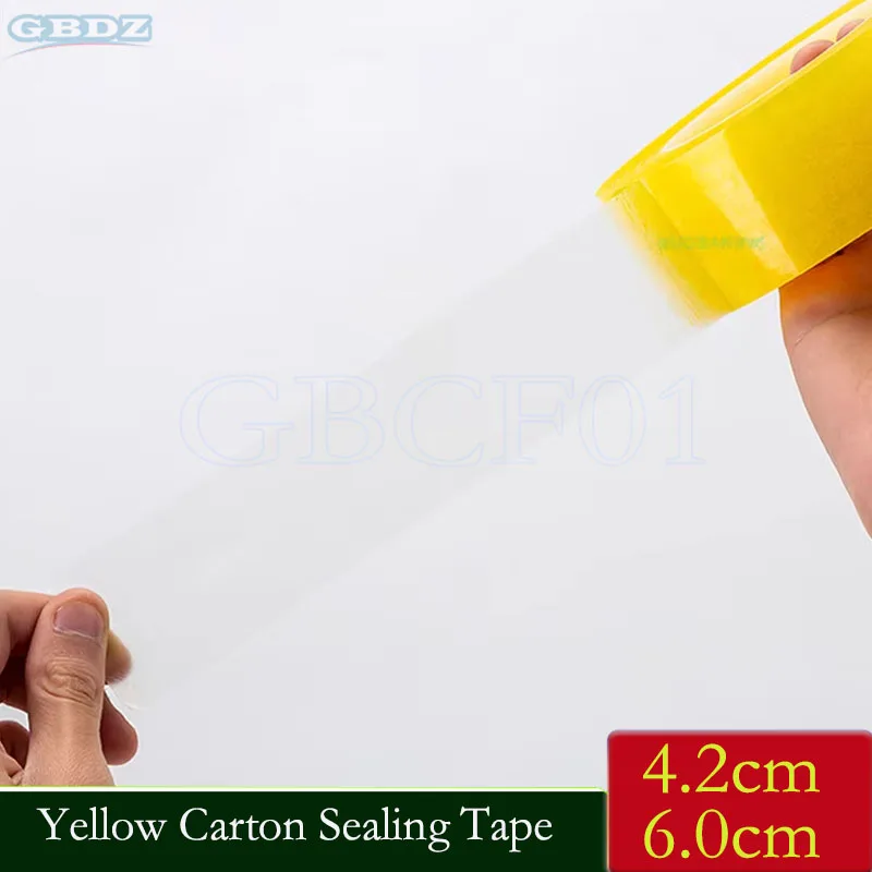 Yellow Carton Sealing Tape, Packing Tape, Moving Tape Shipping Packaging Tape,Designed for Packing, Shipping and Mailing