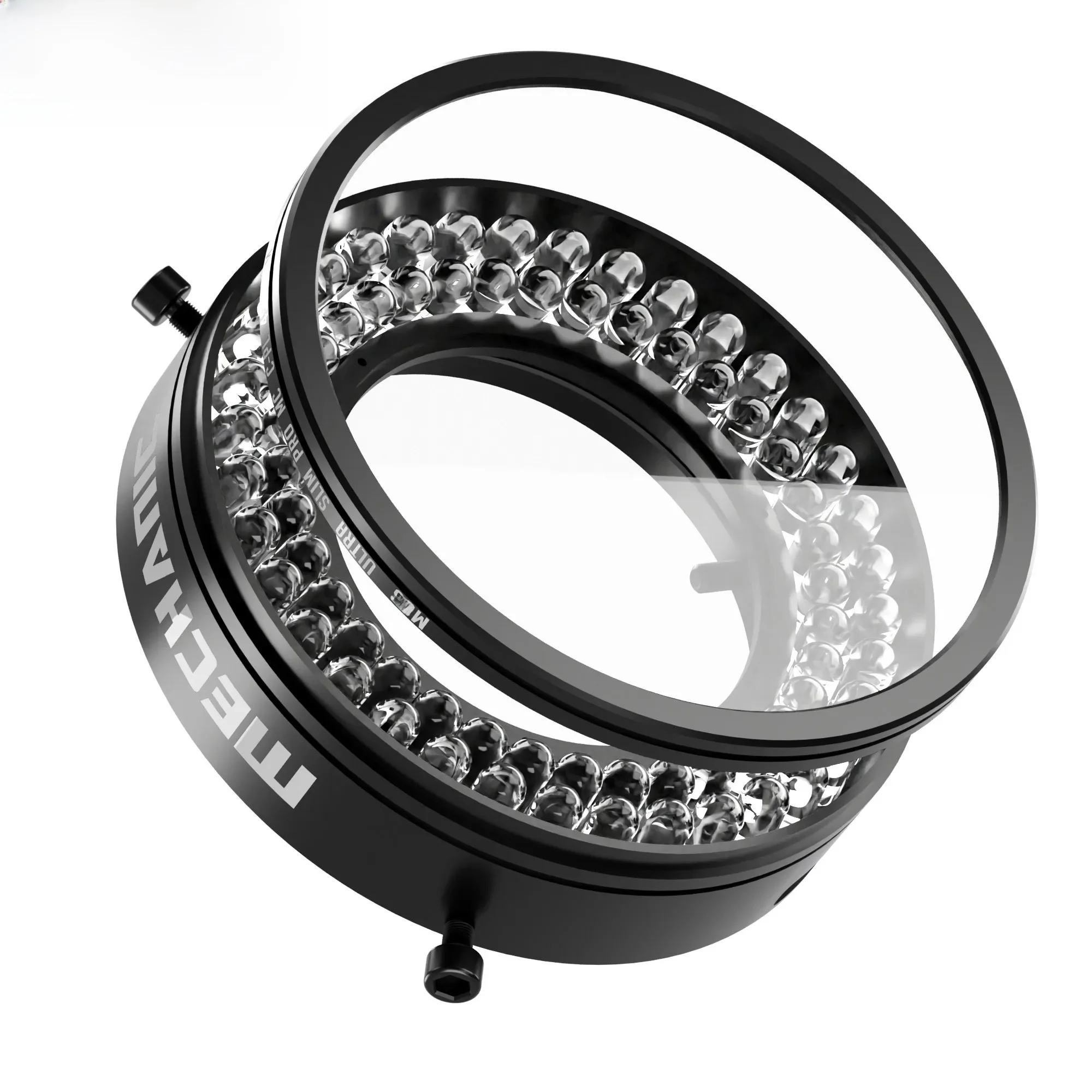 Mechanik LS720 Plus mikroskopowa lampa pierścieniowa spolaryzowana lampa pierścieniowa eliminuje odbicia odpowiednia dla większości mikroskopów stereo 48mm — zdjęcie 2