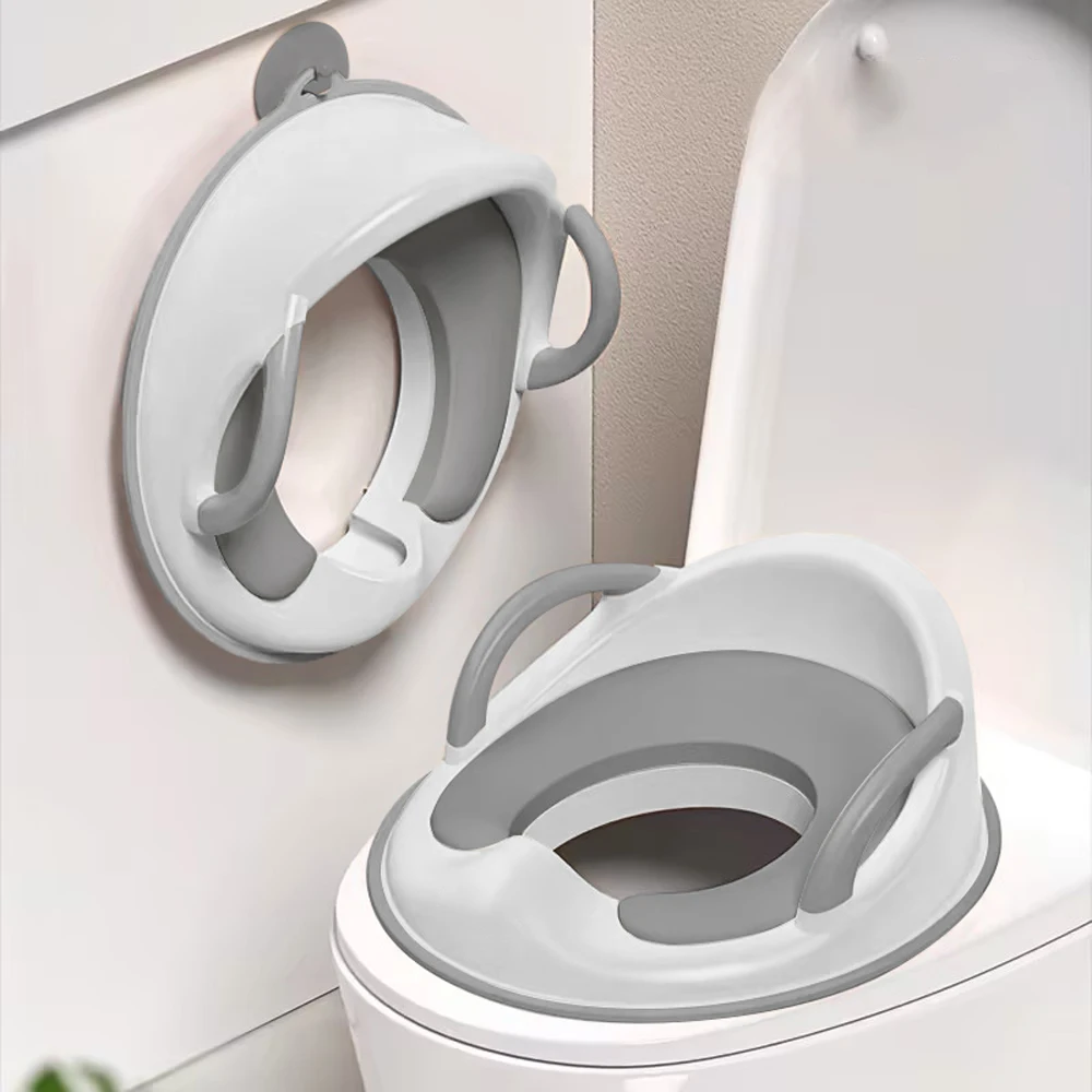 Toilet Seat for Children Potty Training Seat with Anti-Slip Pads Baby Toilet Trainer with Splash Guard for Kids No Installation