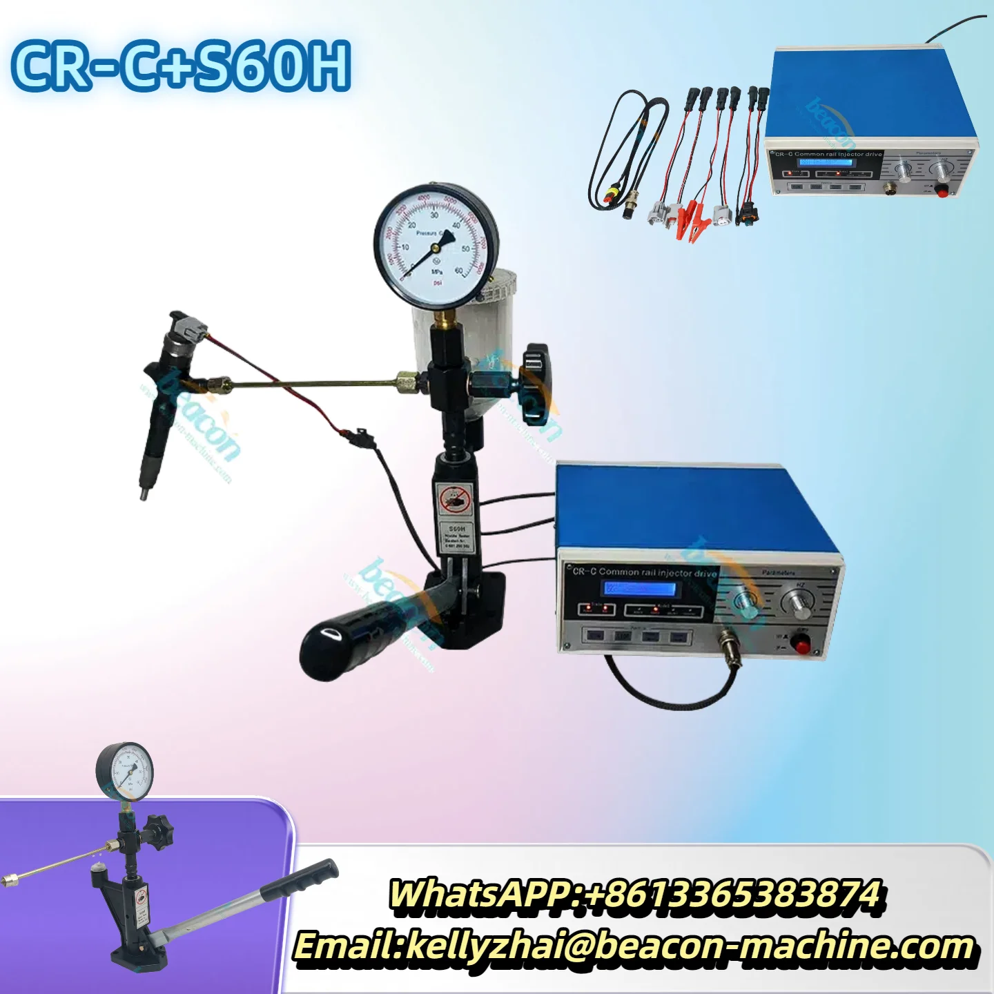 

CR-C Многофункциональный тестер дизельных форсунок Common Rail + тестер давления форсунок Common Rail S60H