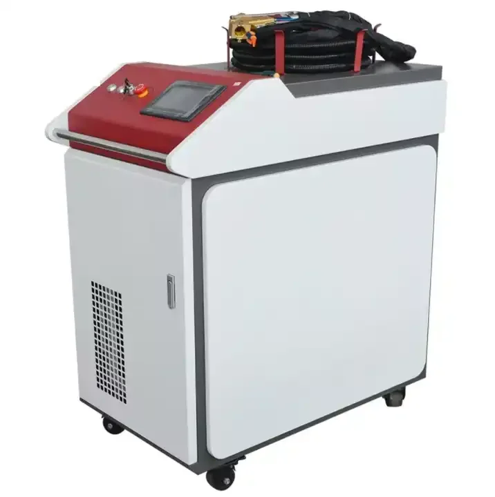 เครื่องเชื่อมเลเซอร์2KW 1.5kW 1kW แบบพกพาเครื่องเชื่อมเลเซอร์ IPG แบบใช้มือถือเครื่องเชื่อม TIG MiG แบบพกพา