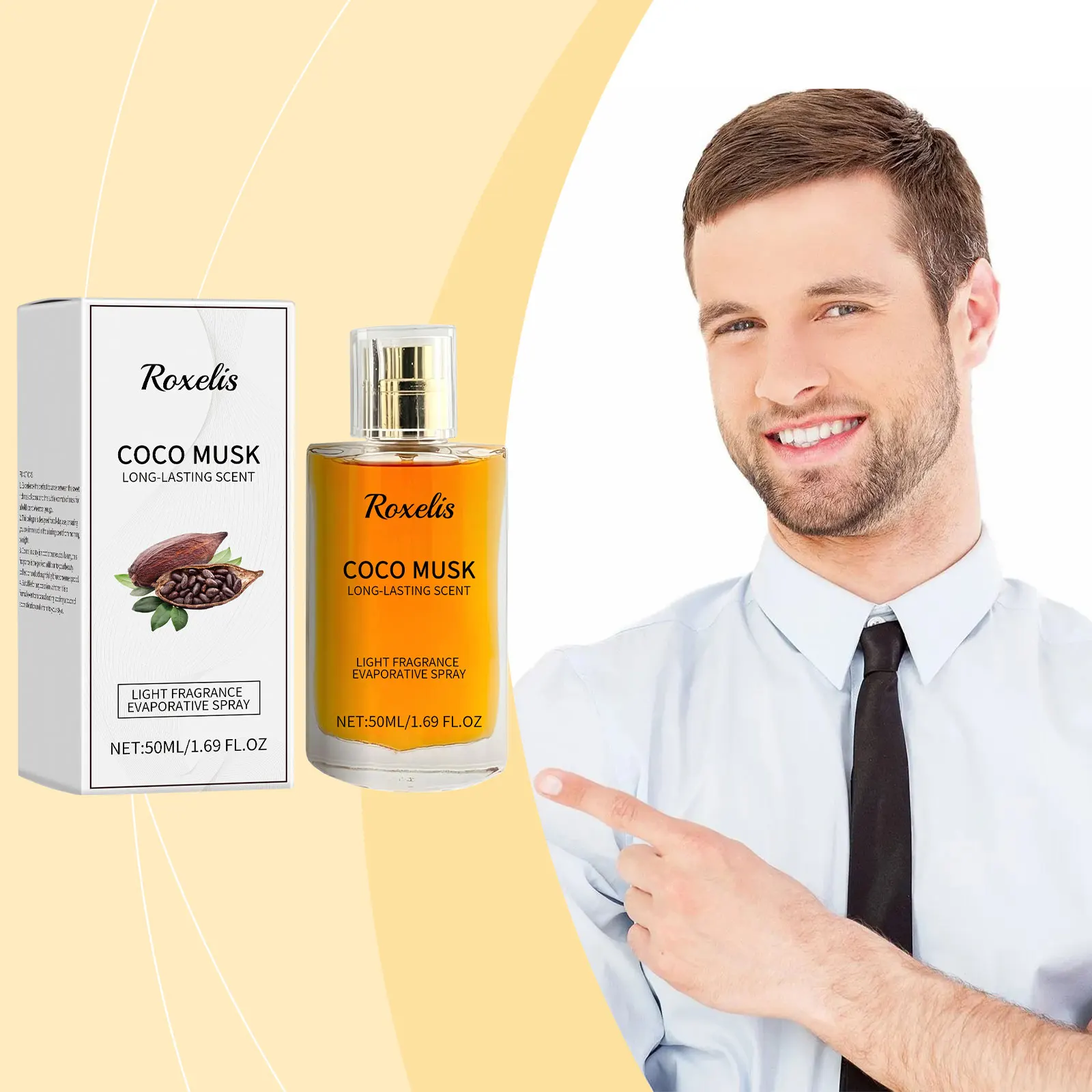 

Roxelis Charm Coco Musk Cologne Eau De Toilette For Men Perfume Lasting Fragrance Light Fragrance Elegant Fresh Charm Atmosphere