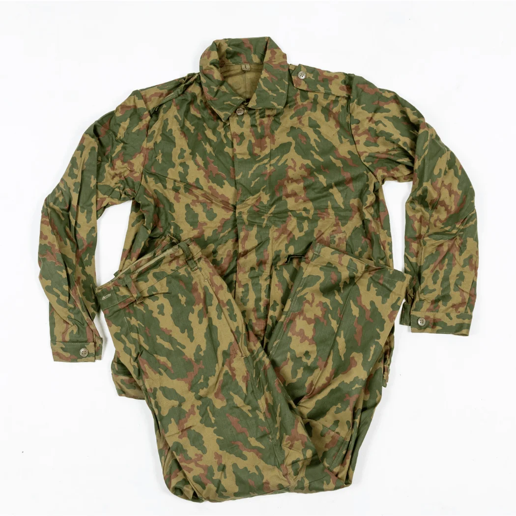 

Vintage original tactical field suit Flora VSR 93 in camouflage color - jacket and trousers in the style of post-Soviet military