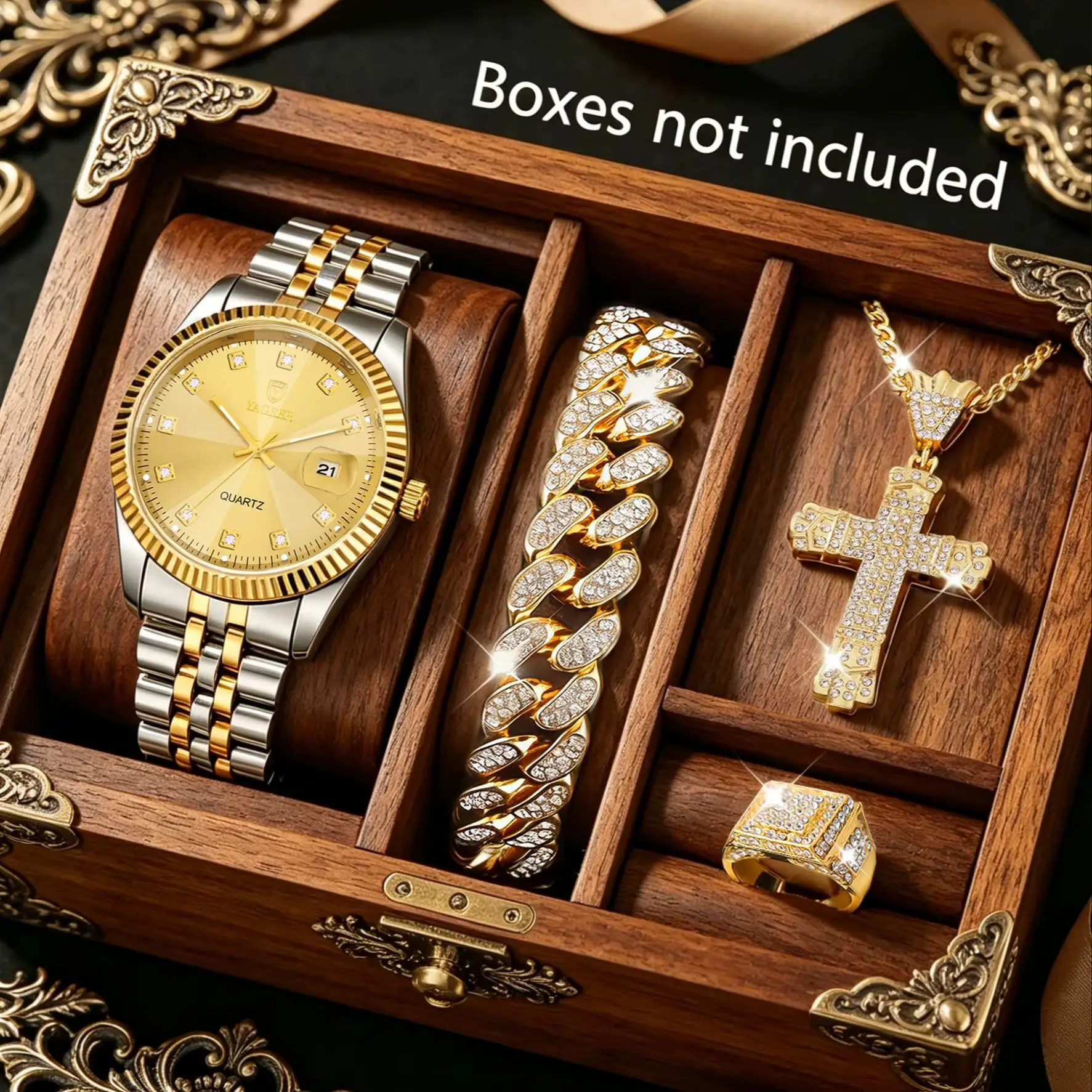 Best Smartwatch Accessories - Een set van vier retro herenhorloges