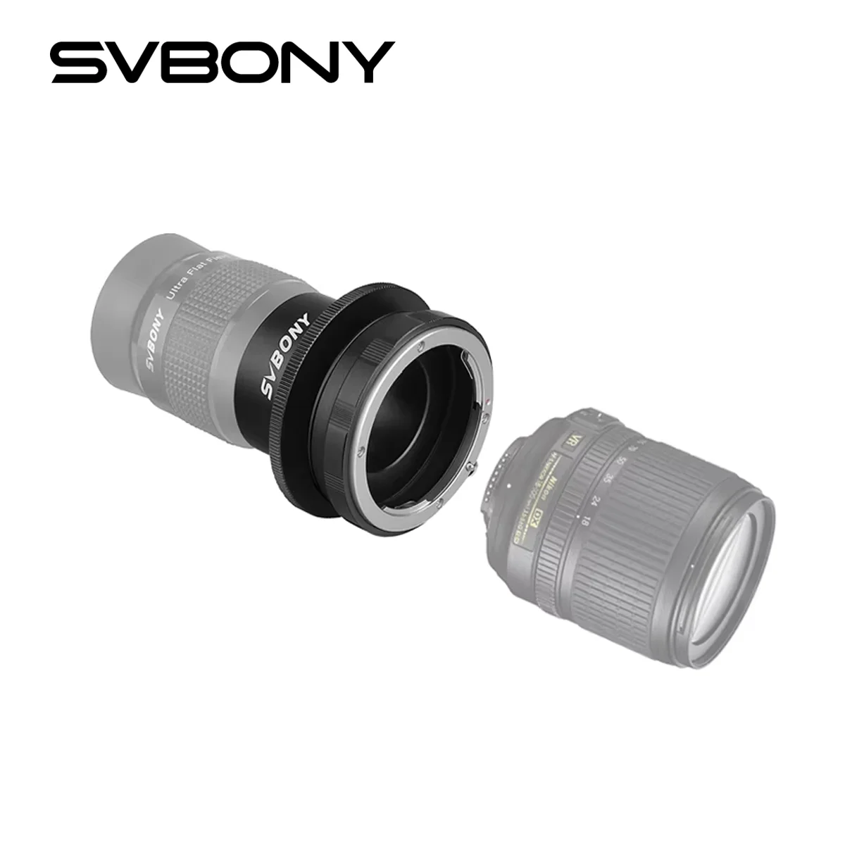 SVBONY 1.25\'\' Eyepiece / M42 Adapter for Photography or Guiding for Nikon AF Cameras Lens