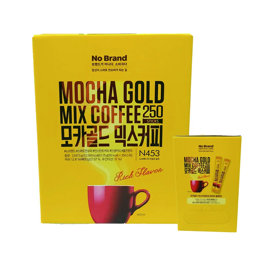 250 intervention of no-brand Moka milk mix coffee