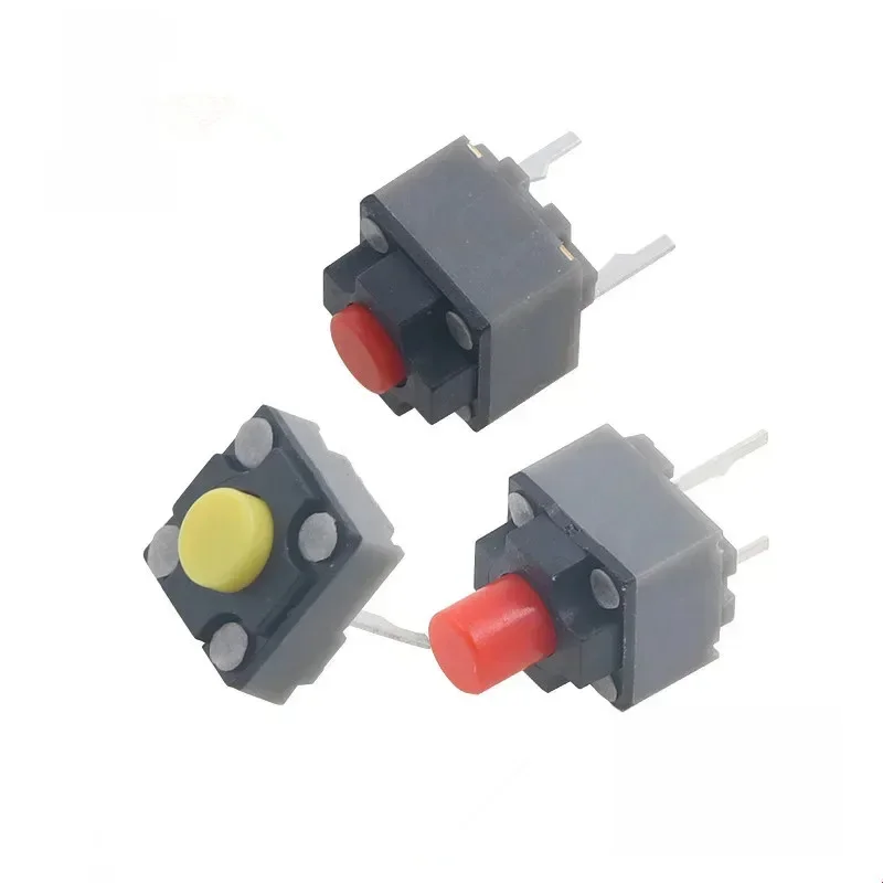 10 pièces 6*6*7.3 4.3mm 9.5mm Kailh carré micro interrupteur silencieux commutateur muet peut remplacer un micro-interrupteur rectangulaire 6X6X4.3mm 7.3mm