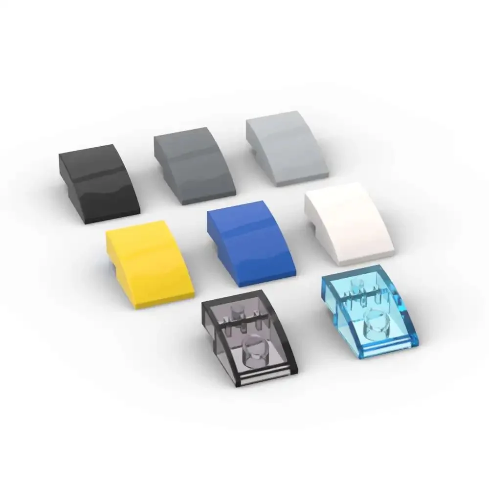 MOC-Kit de blocs de construction incurvés 3x2 pour enfants, Briques de négociation, Puzzle d'urgence pour l'emploi, Cadeaux d'anniversaire, 24309, 10 pièces