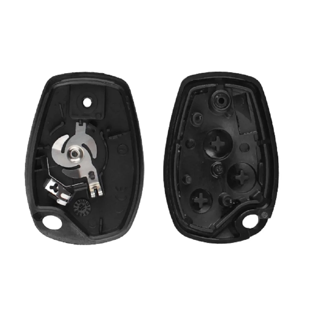 BARAC Key Controller Case with 2 Buttons, for RENAULT, CLIO, MODUS, TWINGO, KANGOO, TRAFFIC, SPACE VA2, keychain with badge