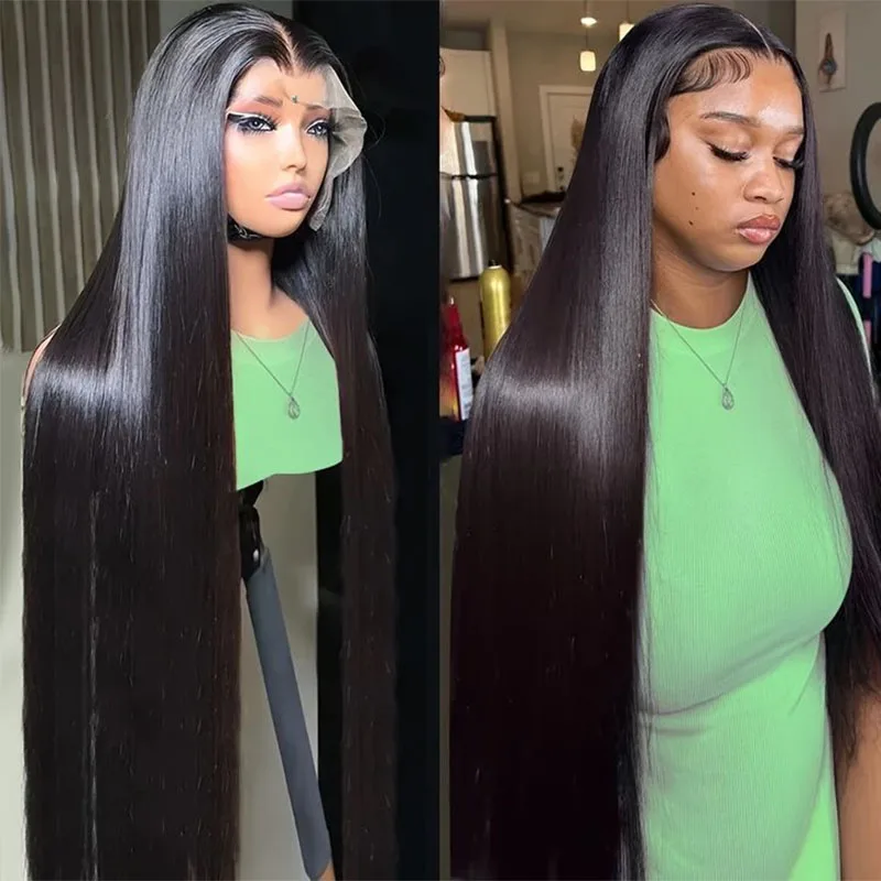 13x6 Straight Lace Frontal Wig 13x4 Lace Frotal Human Hair Wigs Swiss Transparent Lace Human Hair Wigs Pre Plucked Wig