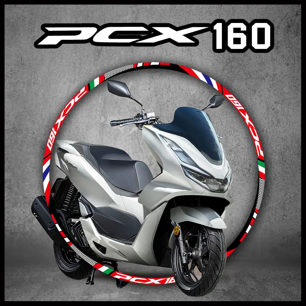 PCX160 Reflective Motorcycle Sticker Wheel Rim Decals Waterproof For HONDA PCX 160 