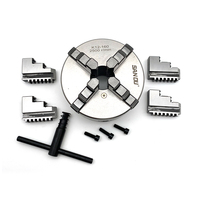 Lathe Chuck 160mm SANOU 4 Jaw Self-Centering Chuck K12-160 Metal Scroll Chuck With Hardened Steel