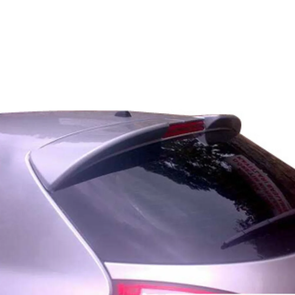 For Renault Megane 3 HB Glass Top Spoiler Fiber Material Rear Roof Spoiler Wing Trunk Lip Car Styling Compatible Tuning Parts