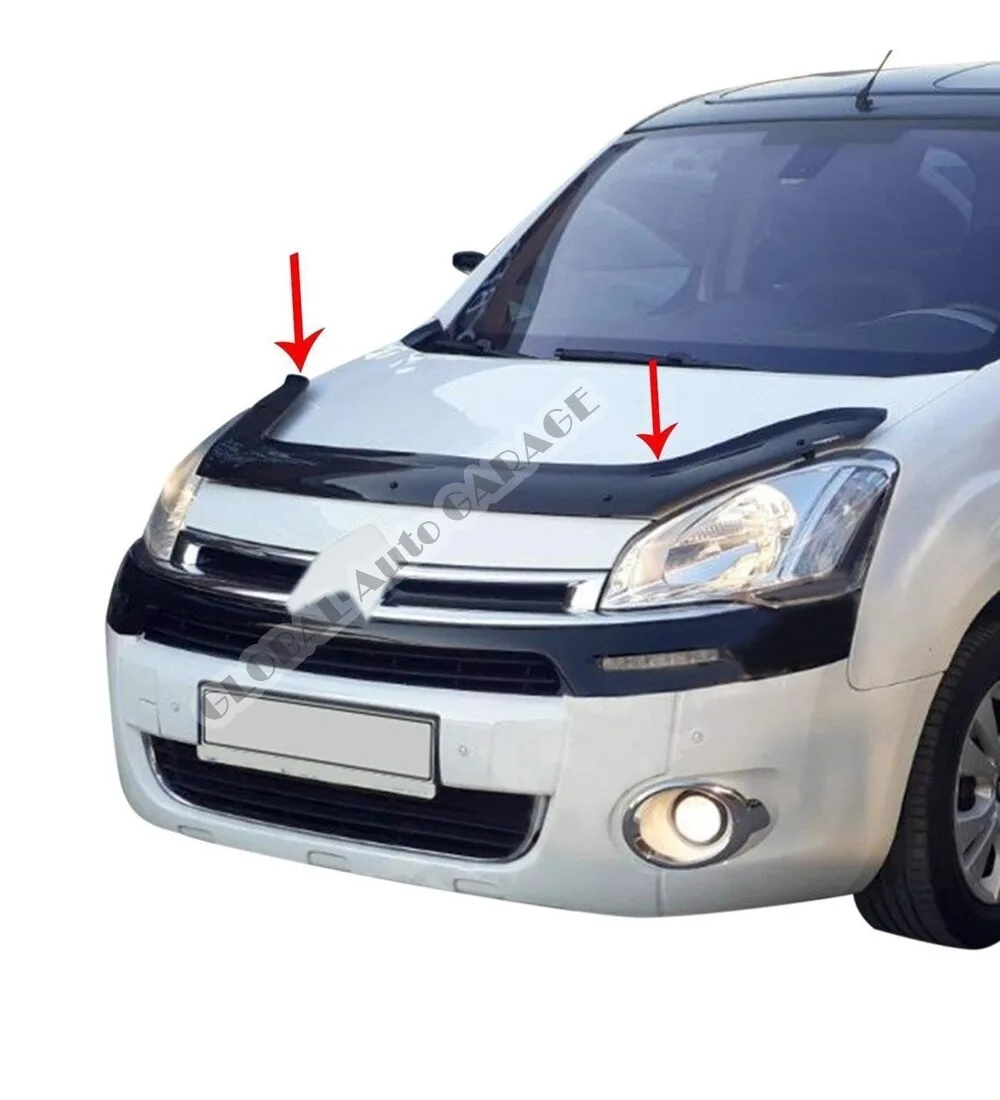 For Citroen Berlingo 2008-2018 Front Bug Shield Hood Deflector Guard Bonnet Protector Car Auto Accessory Car-Styling Accessories