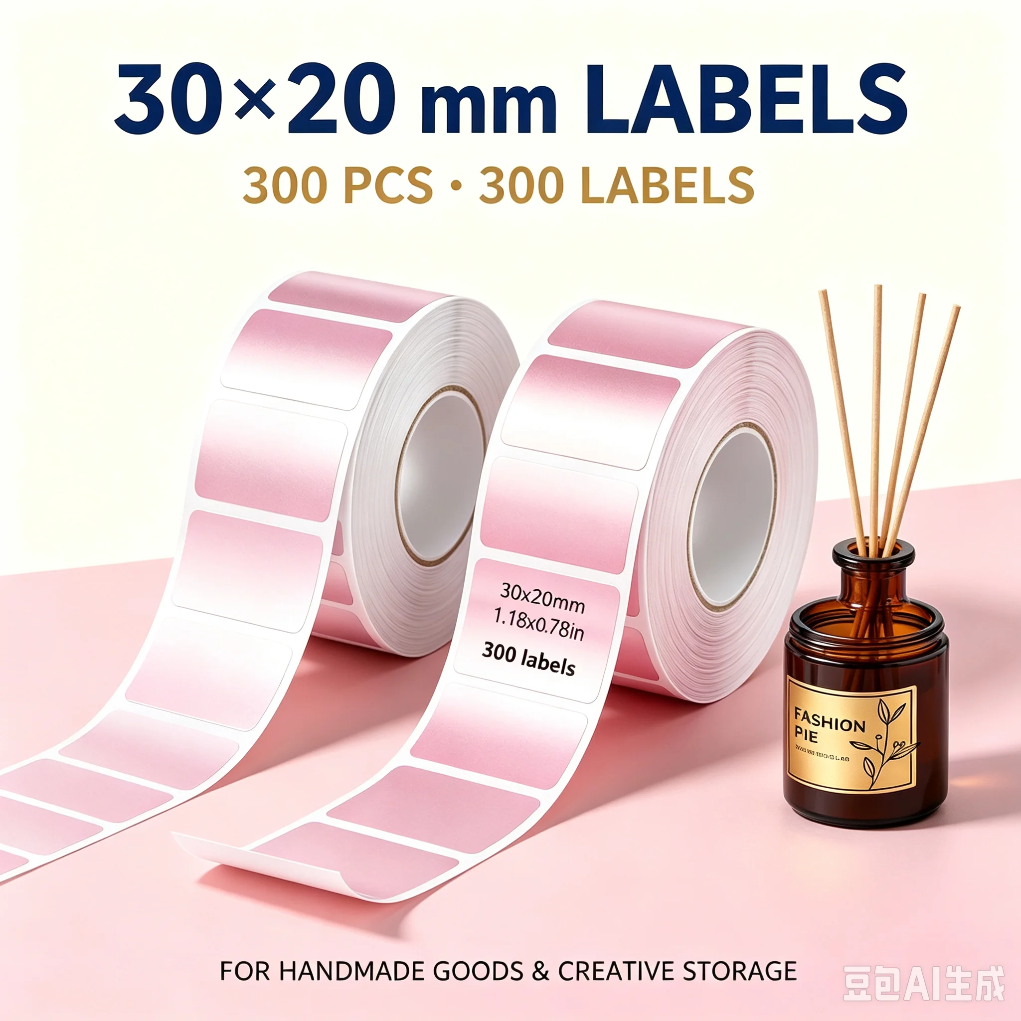Phomemo Gradient Adhesive Label 30x20mm Suitable for M110 M220 M221 M120 DIY Logo Barcode Label Suitable for E210 P50 DETONG P1
