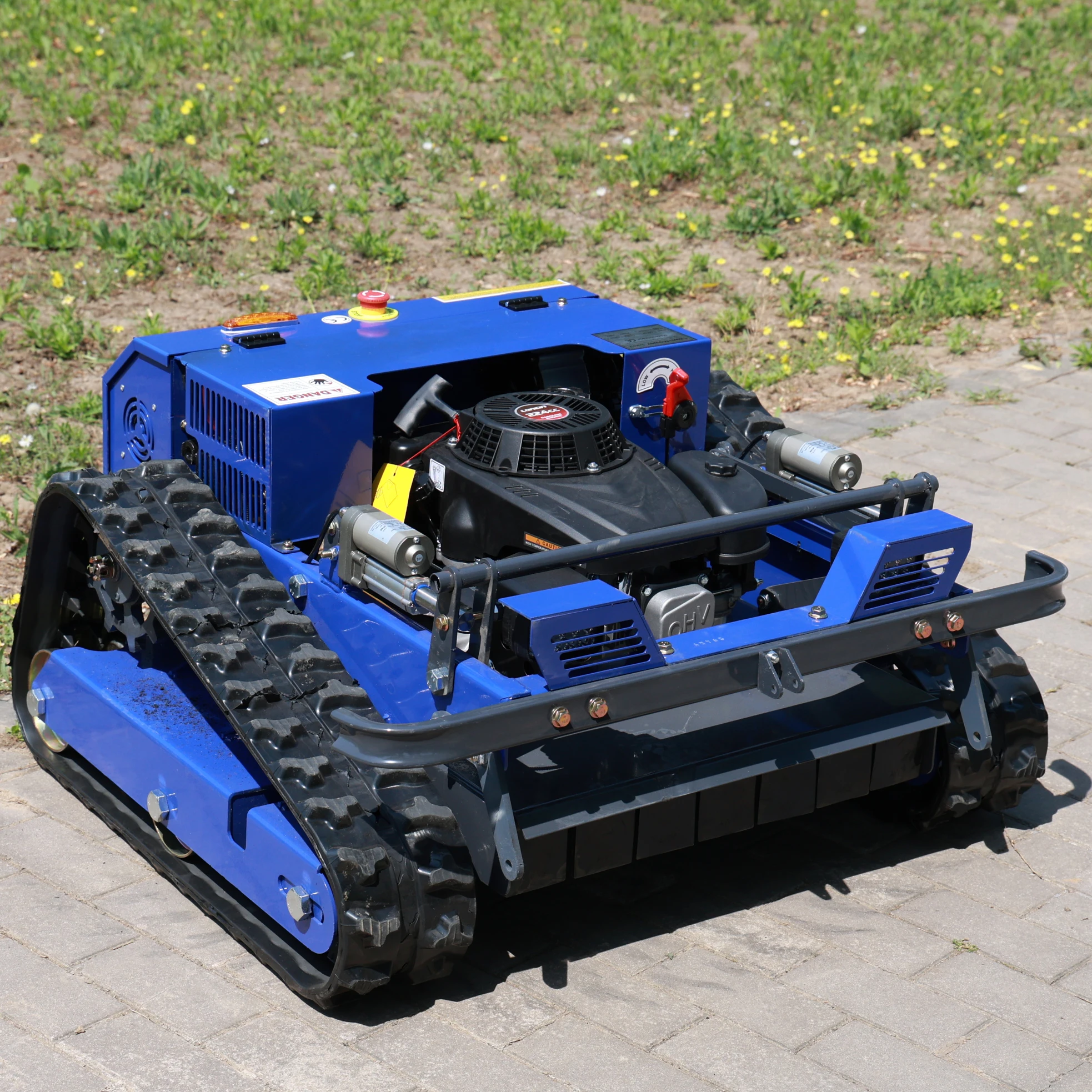 

CE & EPA Certified — Remote-Controlled Lawn Mower: Intelligent Robotic Zero-Turn Radius, Gasoline-Powered