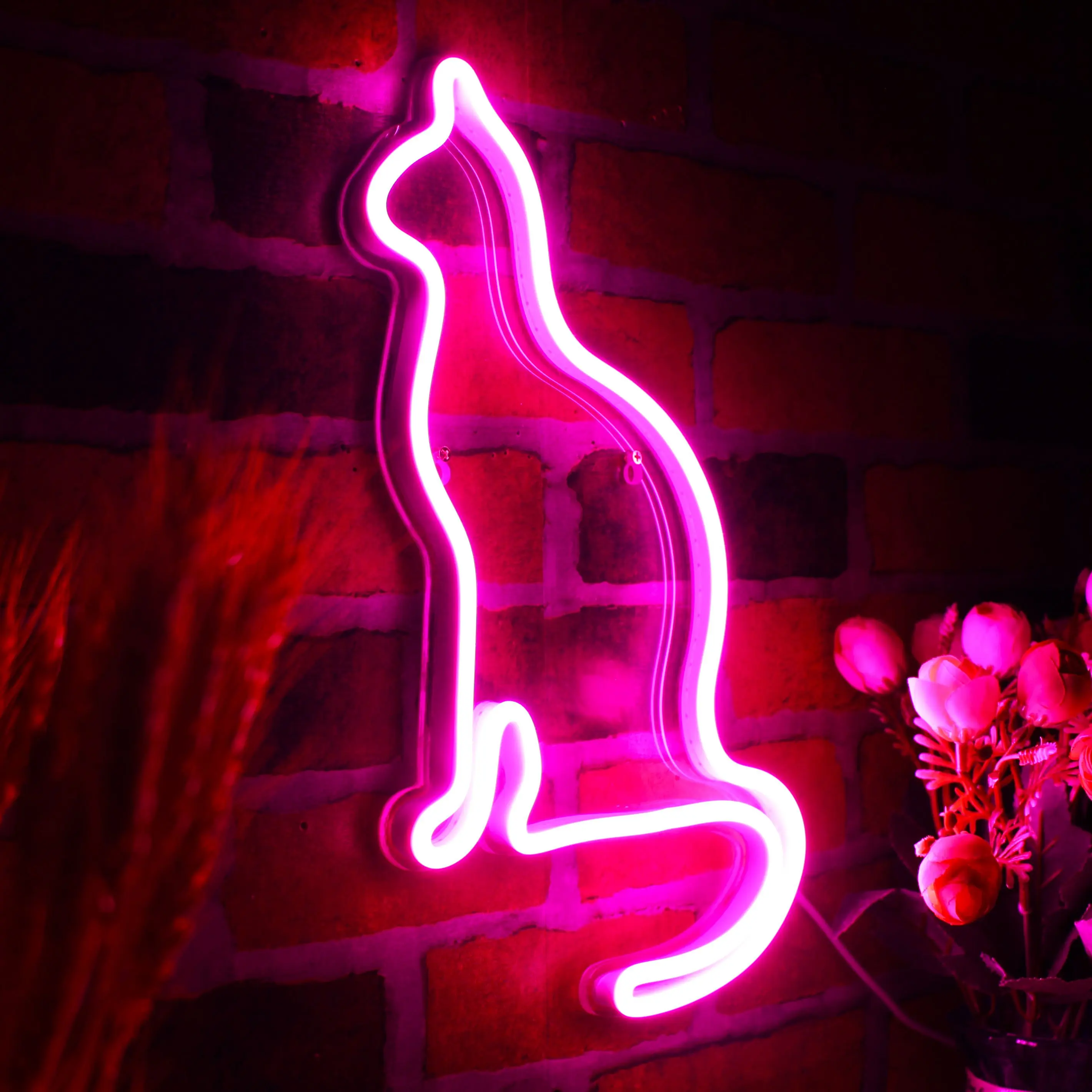 Katze Kitty Neon Zeichen Lichter Wand Dekoration Usb Bar Ktv Snack Shop Kommerziellen Beleuchtung Led Neon Nacht Licht Room Decor