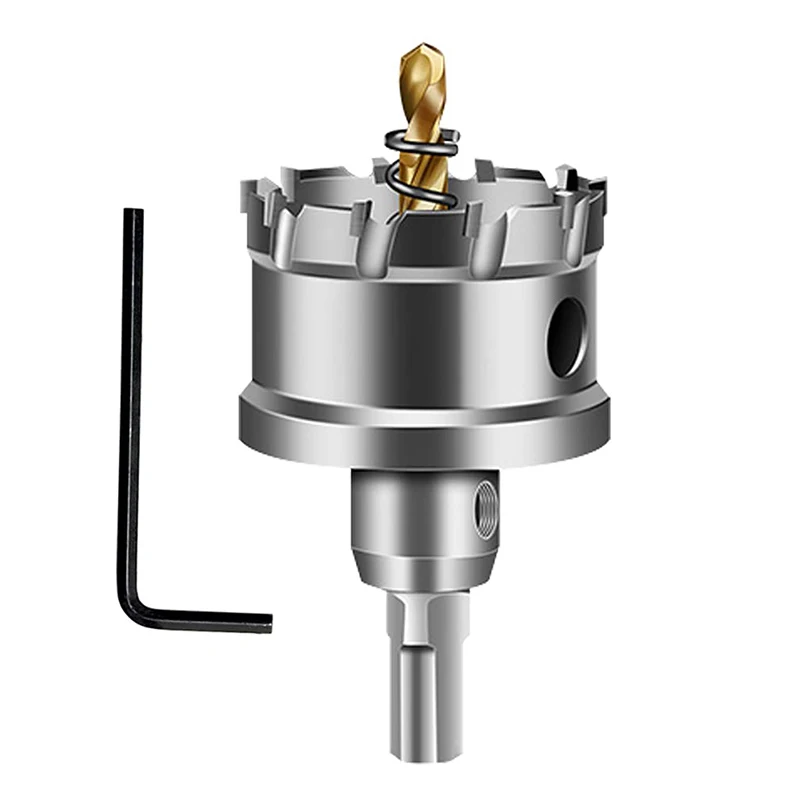 Carboneto de Tungstênio Derrubado Drill Bit Grupo Buraco Saw Cortador para Aço Inoxidável Metal Liga de Perfuração Tct Hole Saw 12160 mm
