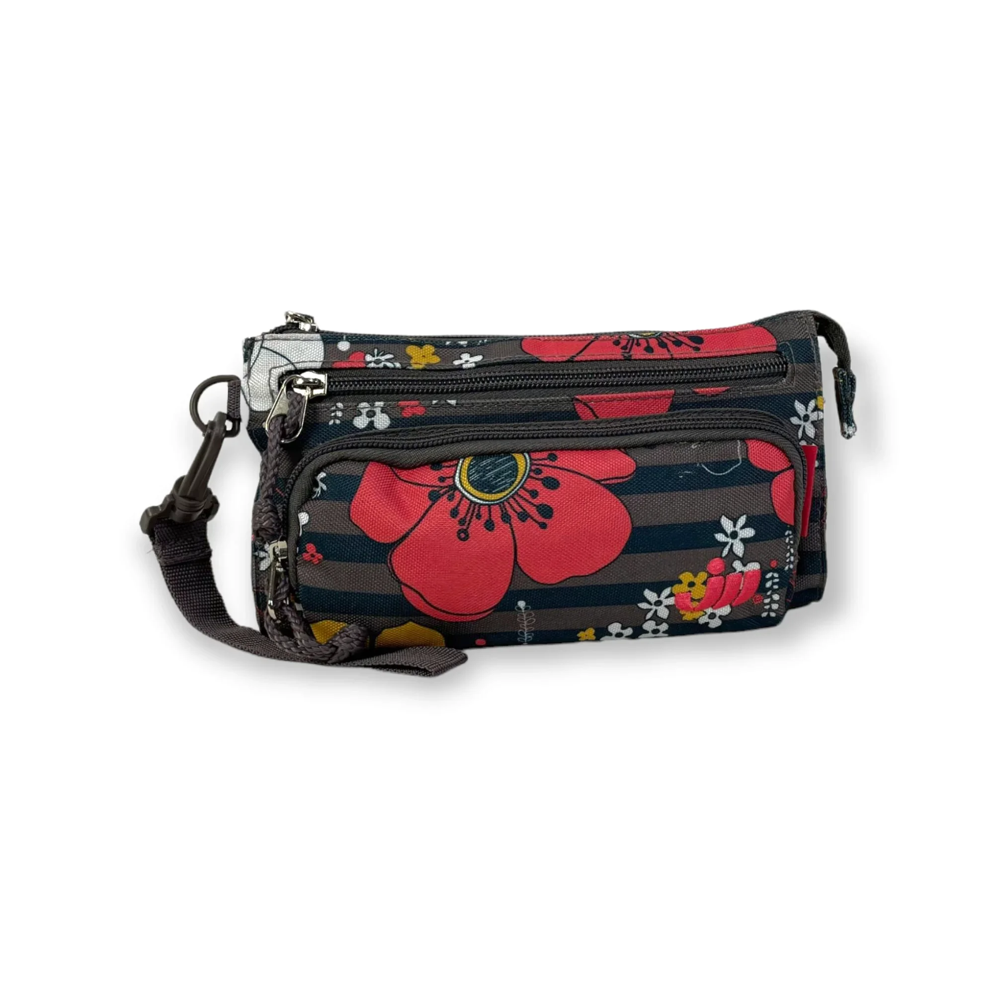 Bolsa 3 bolsos para meninos e meninas faculdade ou instituto, com flores ou bolinhas estampadas, com