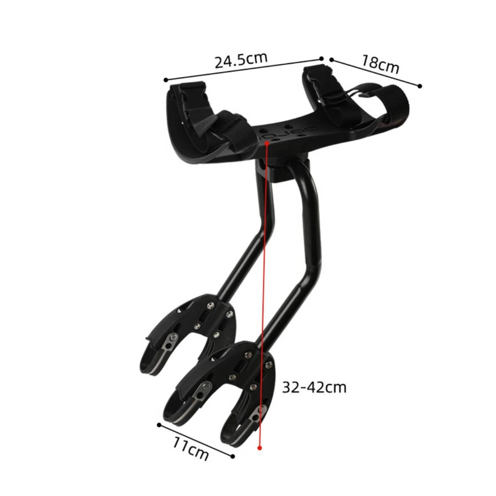 Rear Cycle Rack Lateral Supports Arms Adjustable Bike Cargo Rack Top Deck Rear Luggage Carrier Bicycle Cargo Rack