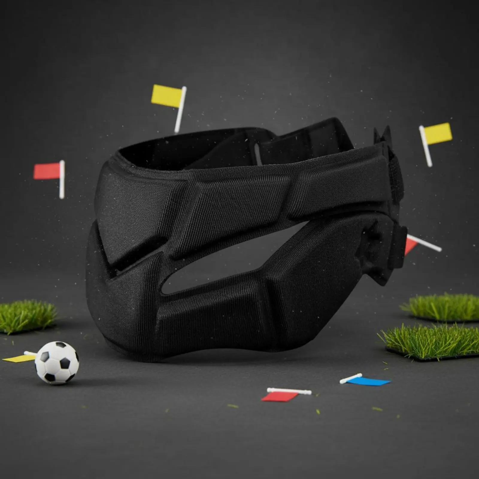 Flag Football Headgear Anti-Collision Soccer Headgear Shock Absorbing Supple Covering Helmet for Goalkeepers, Athletes, Rugby