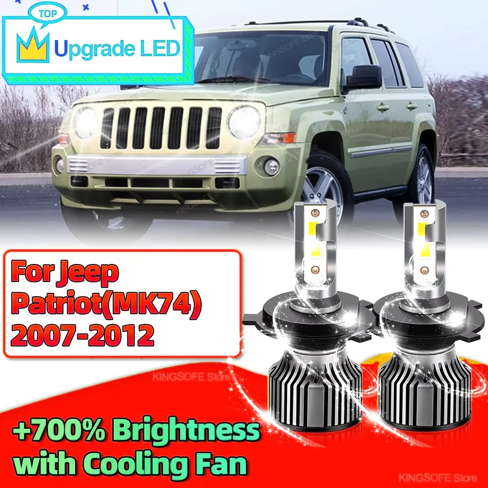 

2 шт. светодиодная лампа автомобильных фар H4 CSP CHip Canbus авто фары 30000LM для JEEP PATRIOT (MK74) 2007 2008 2009 2010 2011 2012