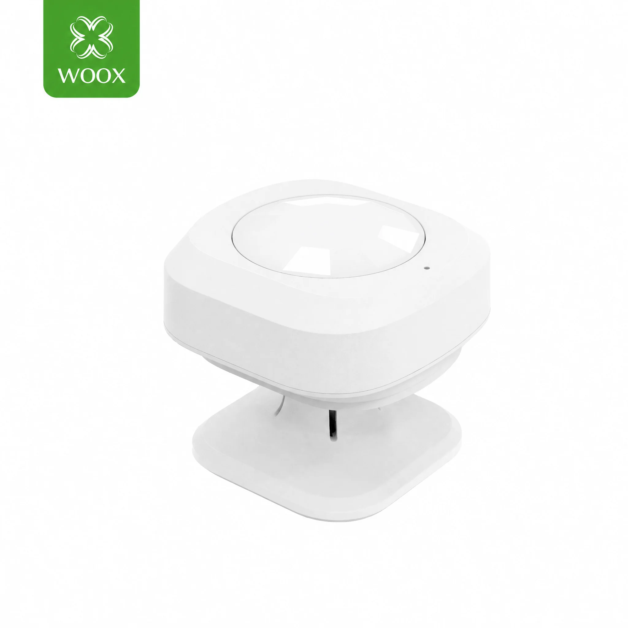 Sensor PIR Inteligente WOOX, Detector de Movimiento Inalámbrico ZigBee, Ángulo 110° Alcance 5-7M, Batería 20 Meses, Alertas en Tiempo Real por APP, Sin Cables, Funciona con Alexa