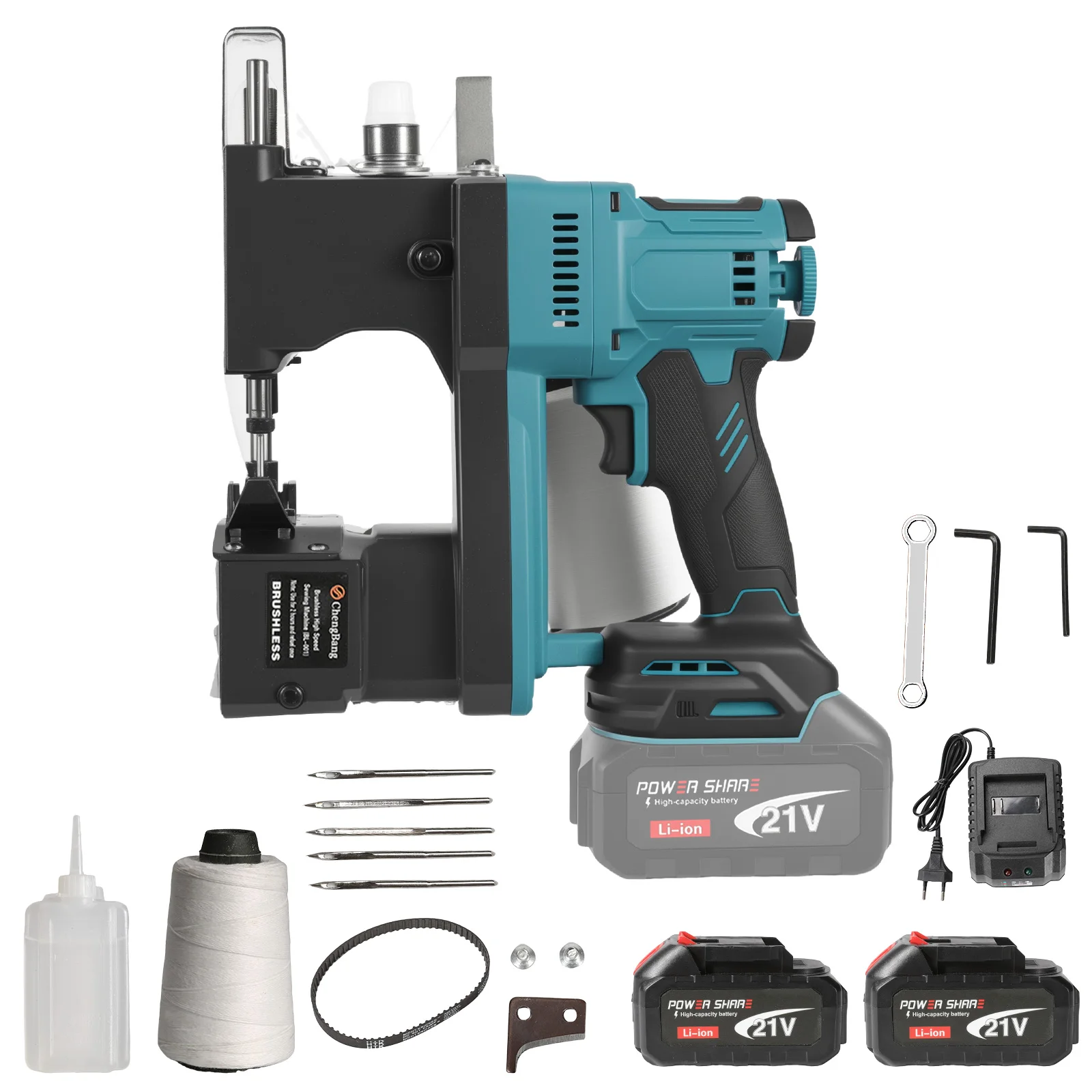Draadloze borstelloze tasnaaimachine Hoge snelheid buiten Automatische Secant Sack Packer Tool voor Makita 21V batterij