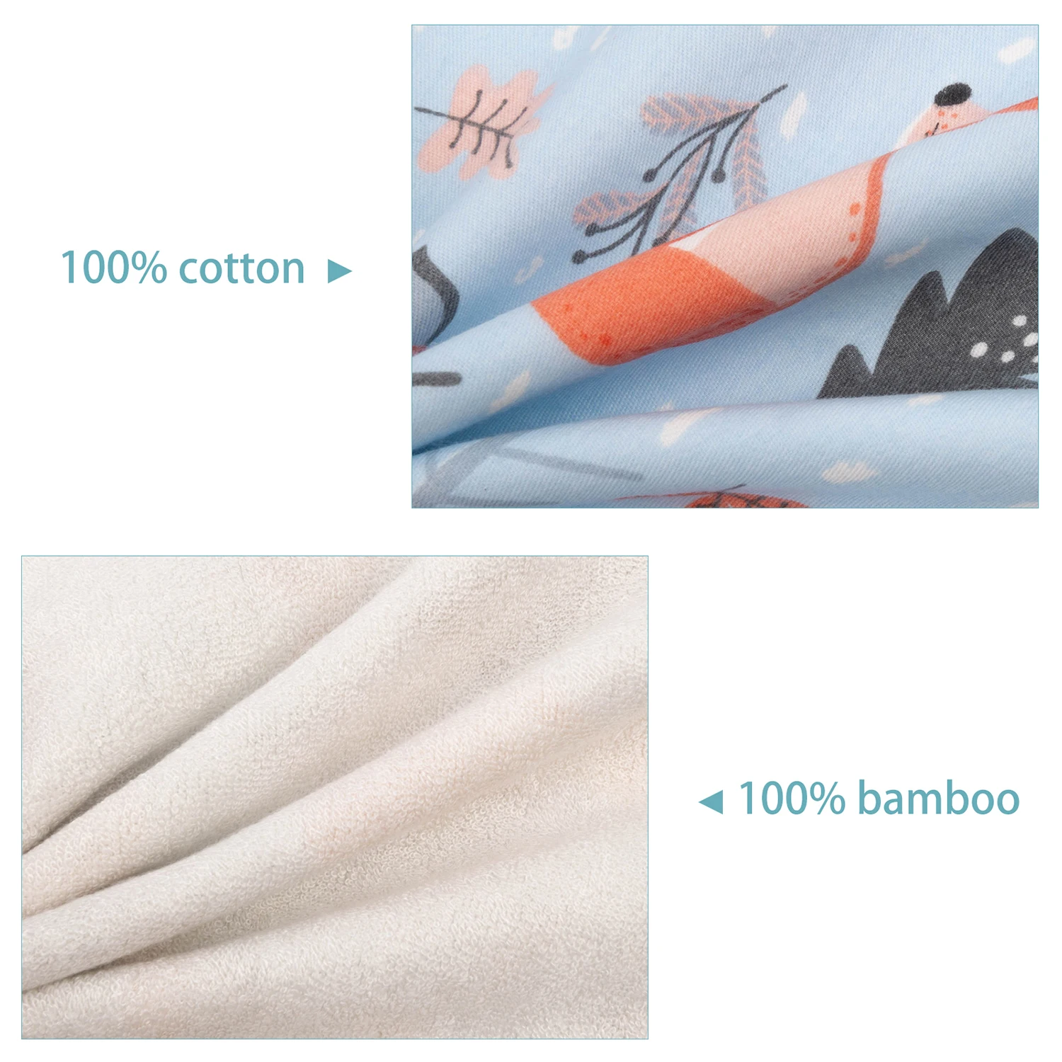 (6pcs per set) Reusable Baby Wipe Fashion Baby Cotton Bamboo Wipe