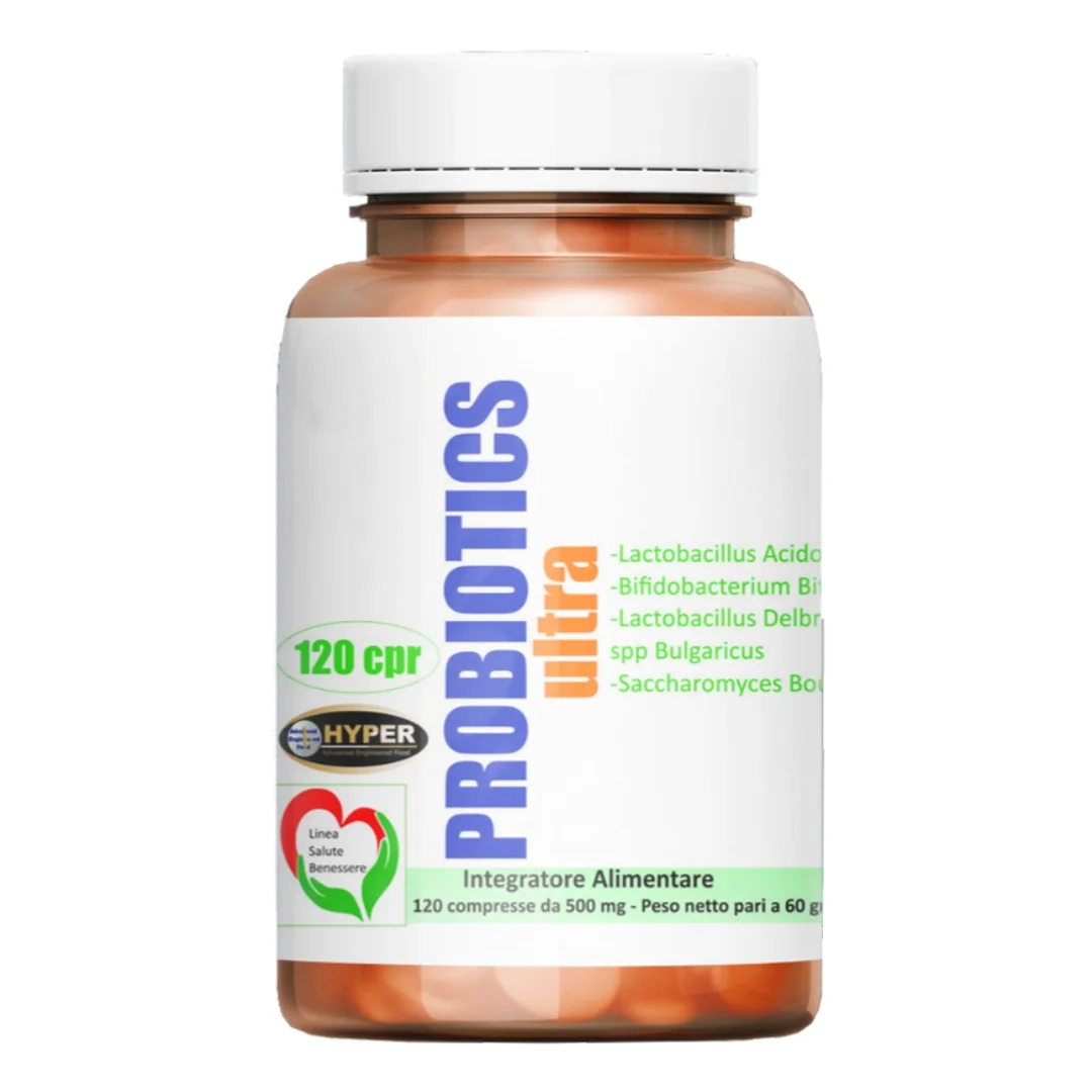 Hyper Probióticos Ferments Ultra Lactos Probióticos 120 RCP - Para Equilibrio Intestinal, Vientre Hinchado y Diferencias Inmunológicas Optimalizadas-Probioticos para Intestino Preguiçoso y Estiéntación-Suplementos Probiados en Italia