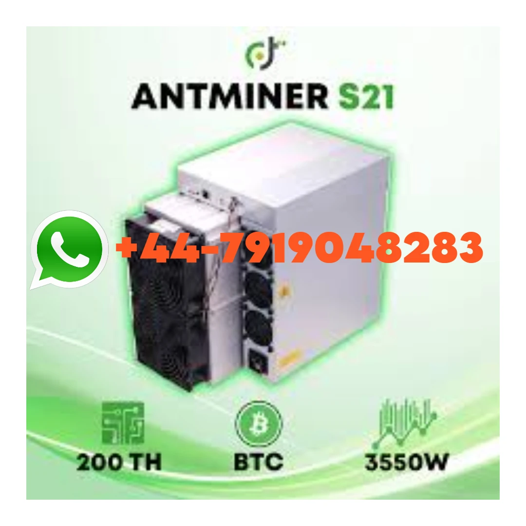 

Заводская запечатка BQ, Bitmain Antminer S21 (200TH/s), 3500 Вт, алгоритм для майнинга биткоинов