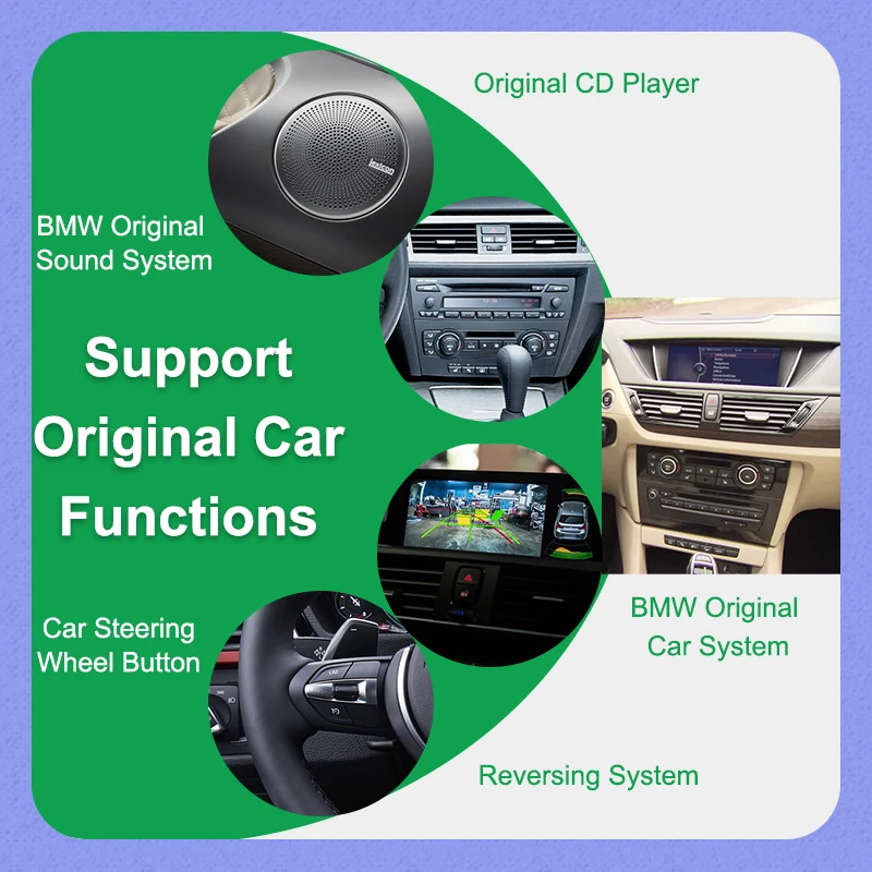 شاشة لمس أوتو توب 10.25 بوصة لاسلكية لنظام أندرويد لسيارات BMW X1 E84 2009-2015 CIC iDrive Airplay Mirror Link Headunit Audio #5