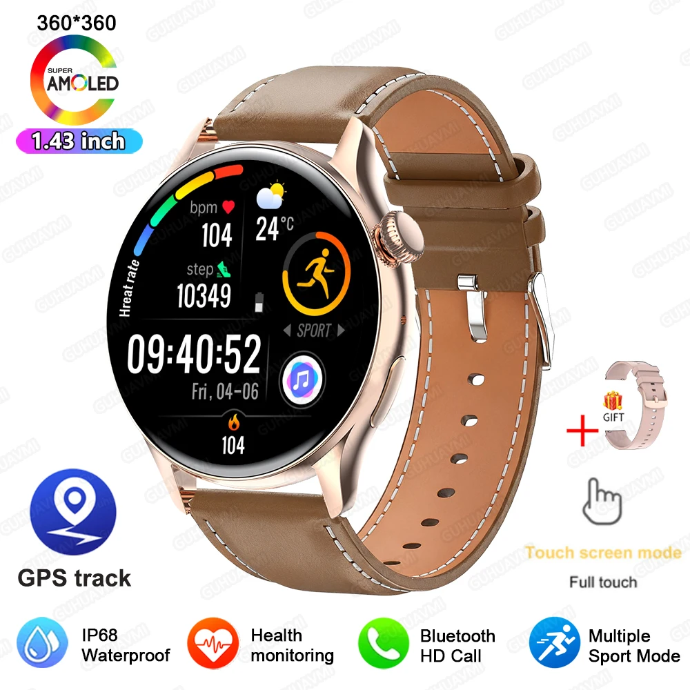 2026 Nieuwe Smartwatch Dames 1.43" Ultradun AMOLED HD Scherm Sport Fitness Armband Aangepaste Wijzerplaat Spraakoproep Dames Smartwatch