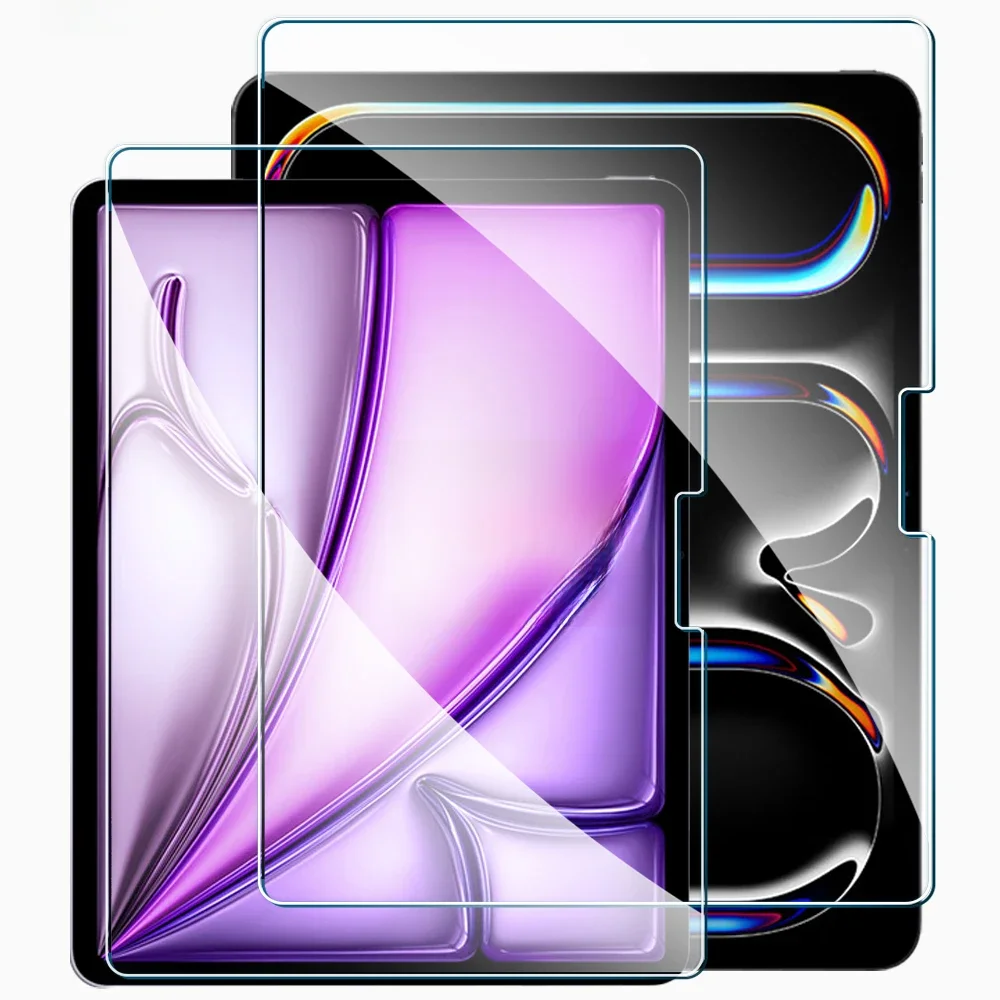 2 szt. Szkło Hartowane Ochronne na Ekran do iPad Pro Air 13 11 2024 M4 M2 Air 5 4 Pro 12.9 11 M3 M5 2025 2026 Folia — zdjęcie 2