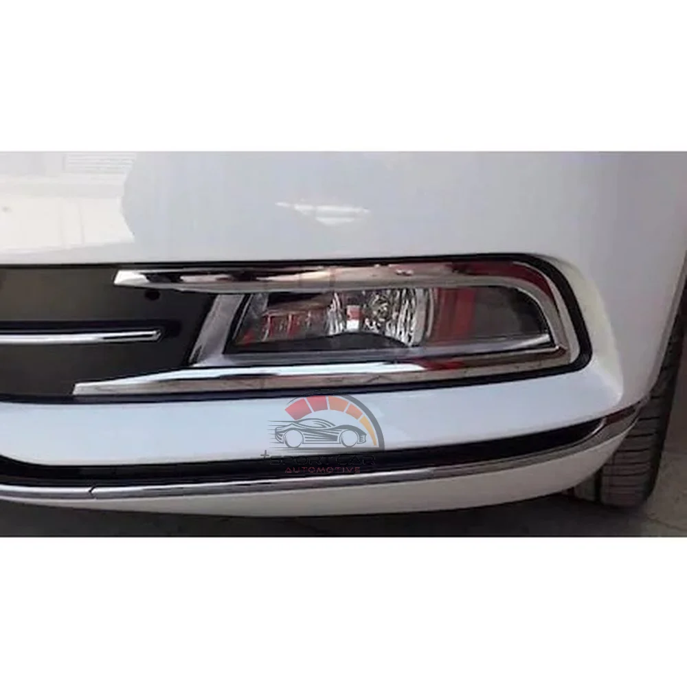 For Volkswagen VW Passat B8 2015-2018 Fog light Cover Frame Stainless Steel Auto Accessories High Quality Styling